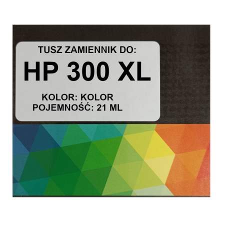 Zgodny tusz do HP 300XL kolor DeskJet F2500 D5560 F4292 D2660 CC644EE