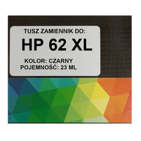 Zgodny tusz do HP 62 XL 23ml czarny OffIceJet 5740 5742 5744 8040 8045 C2P05A (62XL)